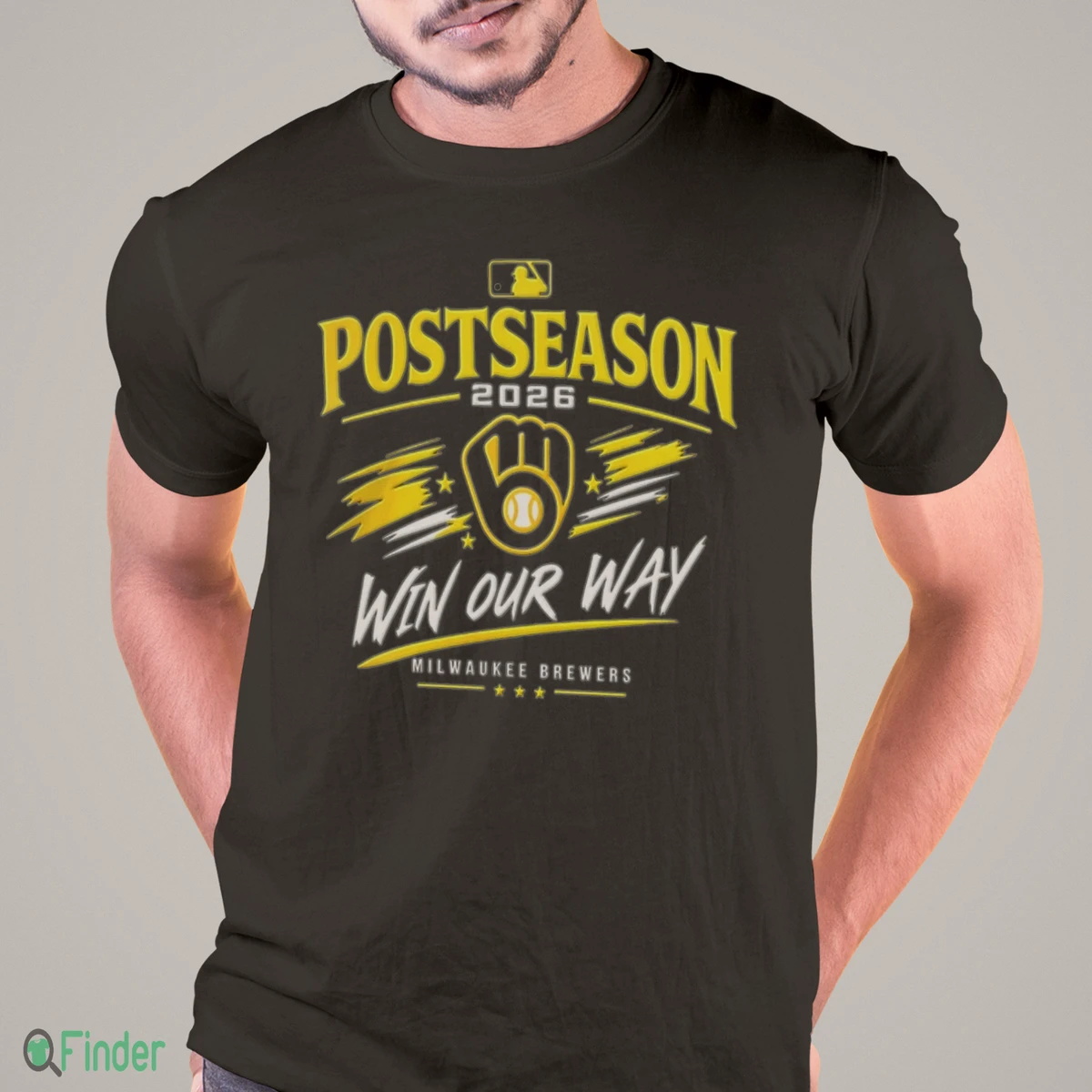 Milwaukee Brewers 2026 Win Our Way MLB Posteason T-Shirt - Design Preview