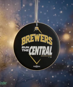 milwaukee brewers nike 2026 nl central division champions run the central ornament