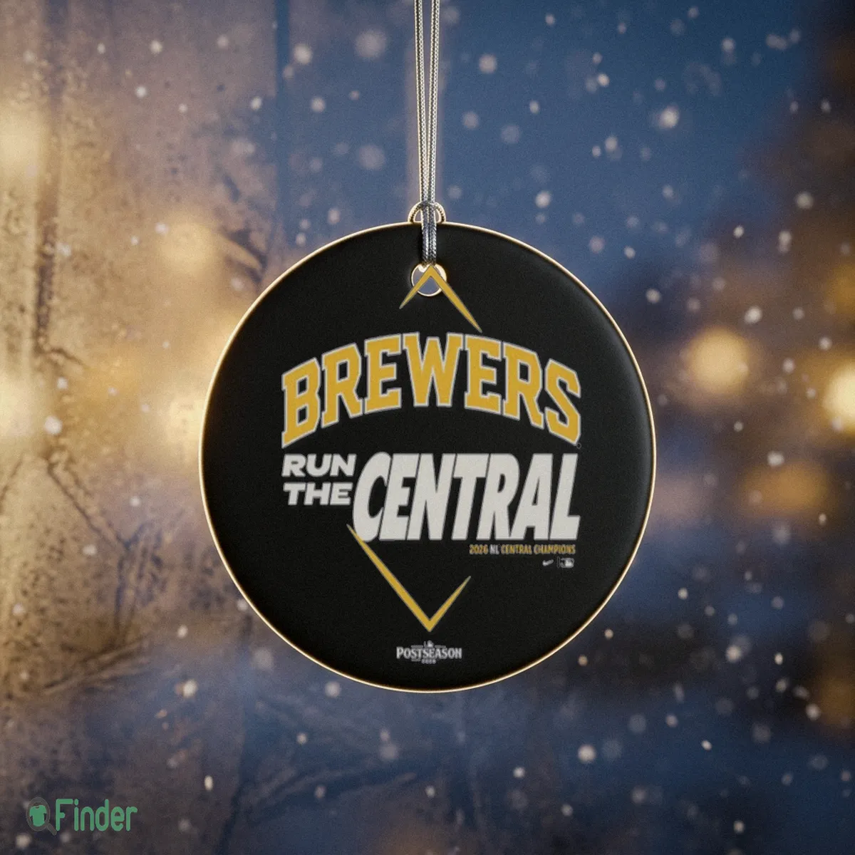 milwaukee brewers nike 2026 nl central division champions run the central ornament milwaukee brewers nike 2026 nl central division champions run the central ornament