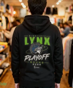 minnesota lynx wnba playoff bound 2026 hoodie black back