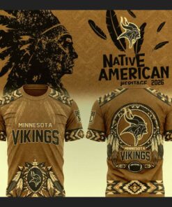 minnesota vikings native american heritage month 2026 3d t shirt 1