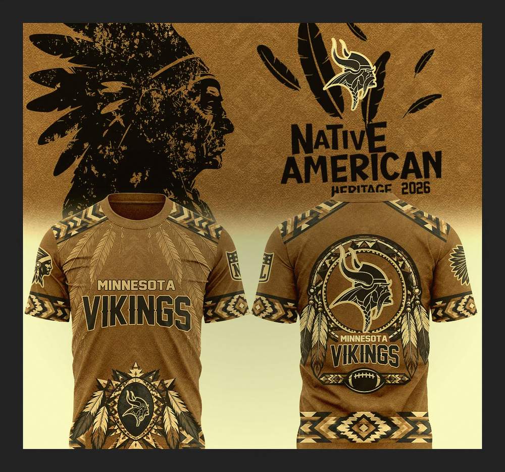minnesota vikings native american heritage month 2026 3d t shirt 1 minnesota vikings native american heritage month 2026 3d t shirt 1