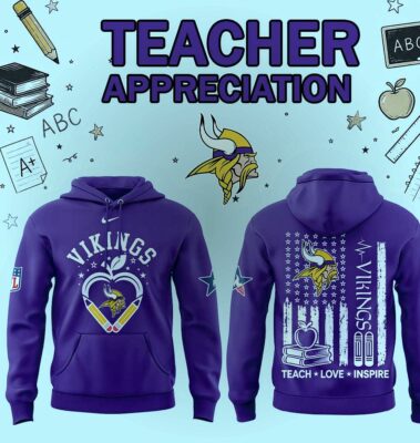 minnesota vikings teacher appreciation 2026 3d hoodie 1