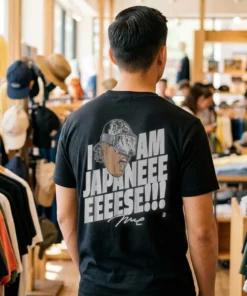 munetaka murakami breakingt i am japanese tshirt black male back