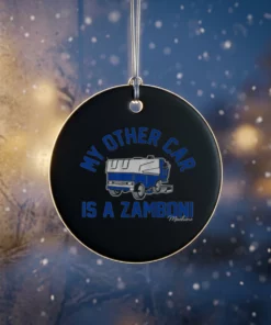 my other car is a zamboni ornament