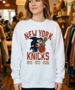 new york knicks 1970 1973 2026 champions sweatshirt white female