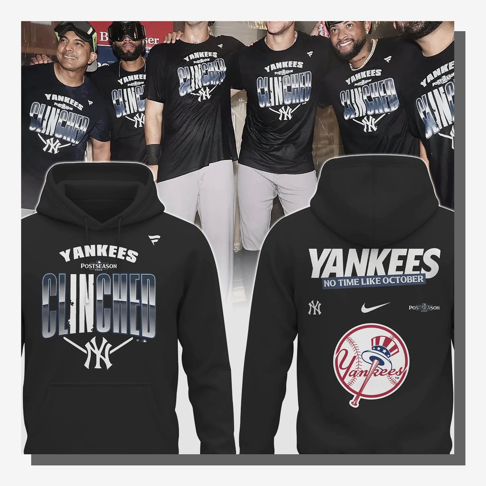 New York Yankees Bronx Bombers No Time Like October Postseason Hoodie - Design Preview