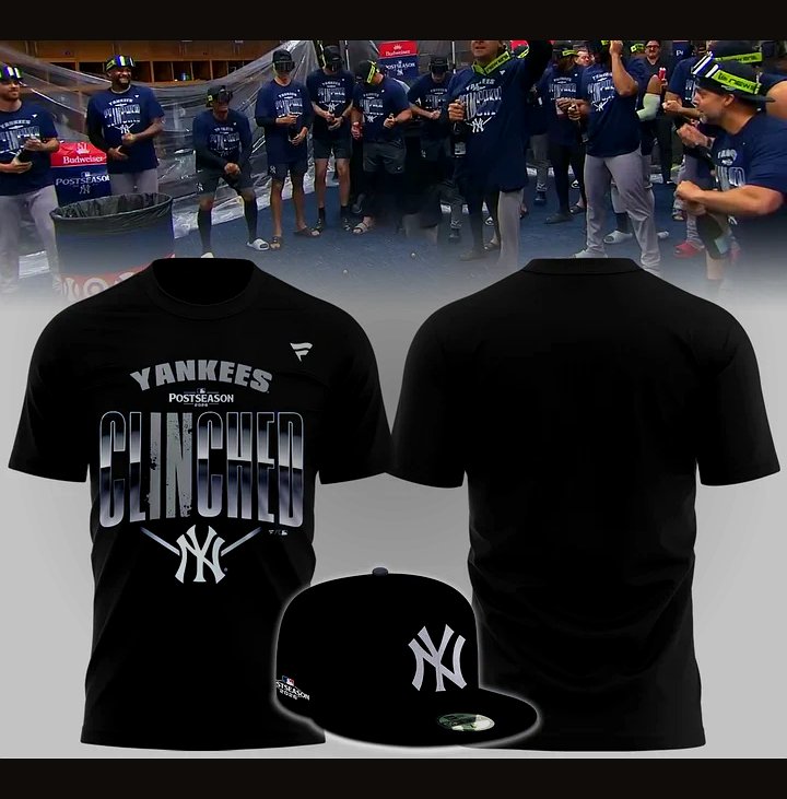 new york yankees clinched postseason 2026 black plain back t shirt 1 1 new york yankees clinched postseason 2026 black plain back t shirt 1 1