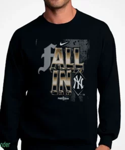 new york yankees nike 2026 mlb postseason fall in legend t shirt black sweatshirt
