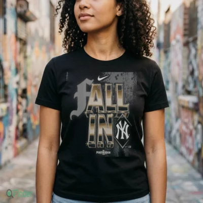 new york yankees nike 2026 mlb postseason fall in legend t shirt black tshirt black female3 1