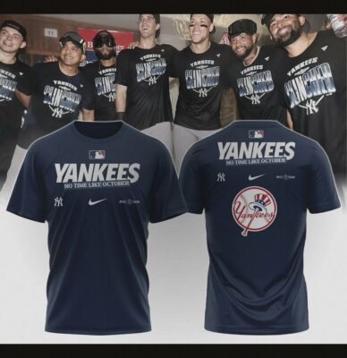 new york yankees october baseball clinched 2026 graphic t shirt 1 1