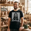not all heroes wear capes mugshot booking black tshirt pottery studio