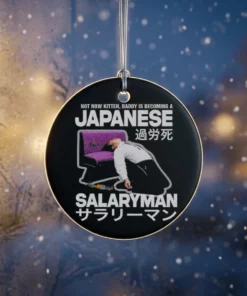 not now kitten daddy is becoming a japanese salaryman ornament