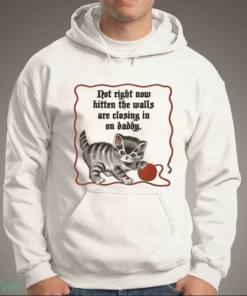 not right now kitten the walls are closing in on daddy shirt 3