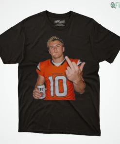official bo nix miller lite middle finger t shirt