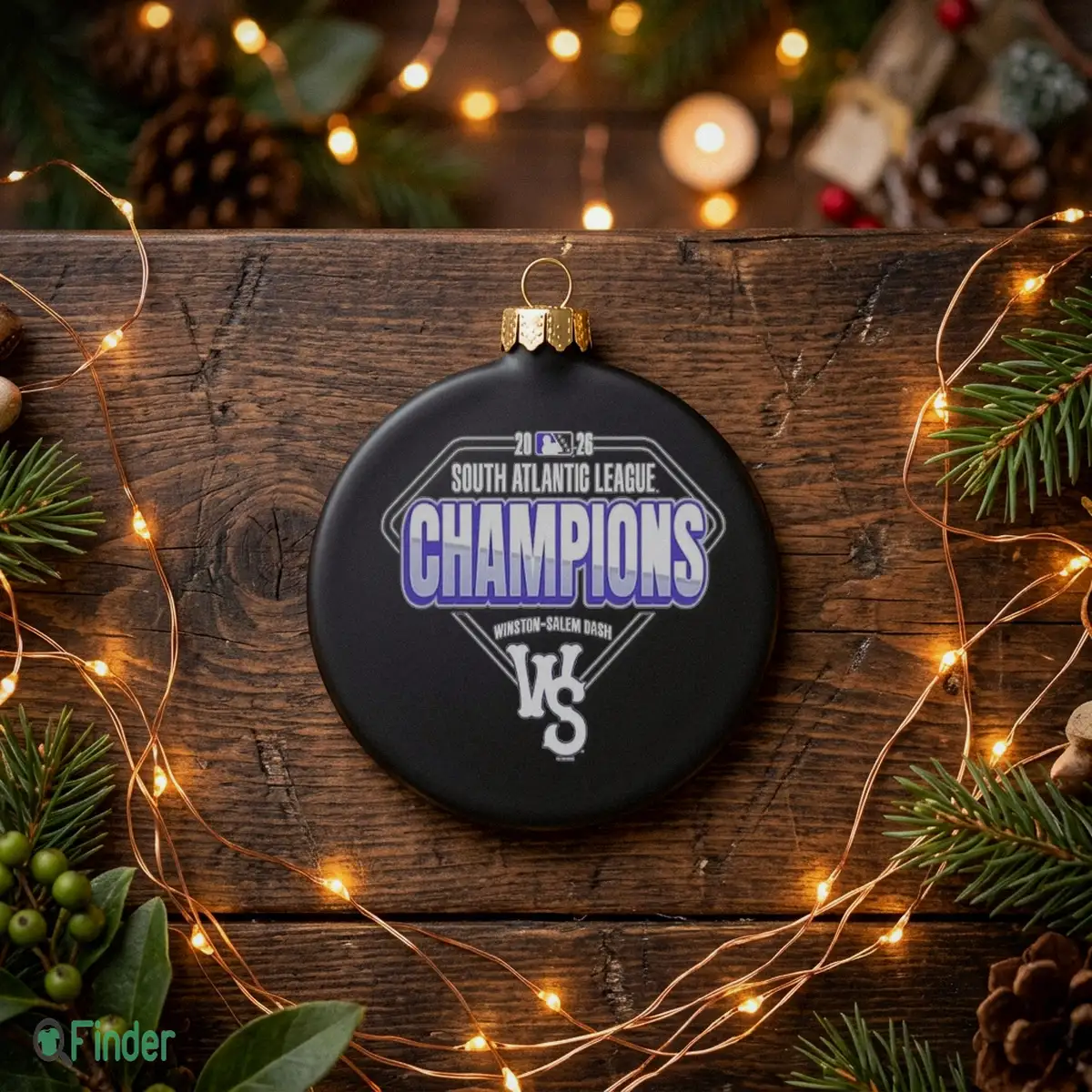 official winston salem dash 2026 south atlantic league champions black ornament official winston salem dash 2026 south atlantic league champions black ornament