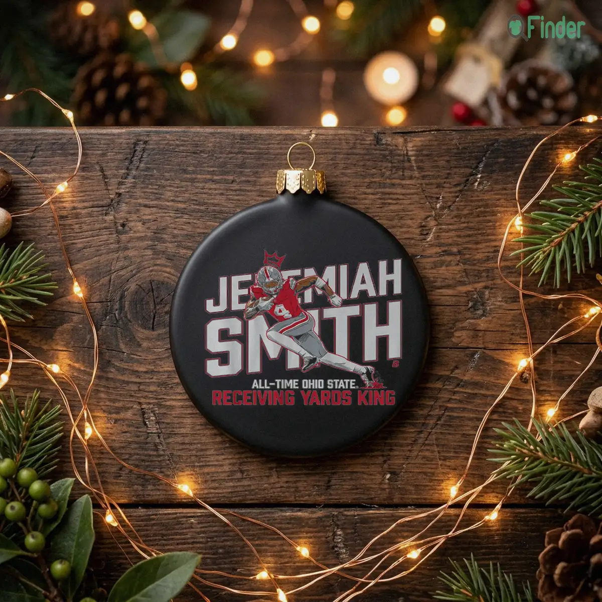 Ohio State Football Jeremiah Smith All-Time Receiving Yards Record T-Shirt - Design Preview