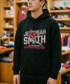 ohio state football jeremiah smith all time receiving yards record mock hoodie black
