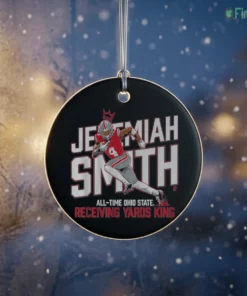 ohio state football jeremiah smith all time receiving yards record ornament