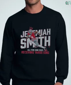 ohio state football jeremiah smith all time receiving yards record sweatshirt