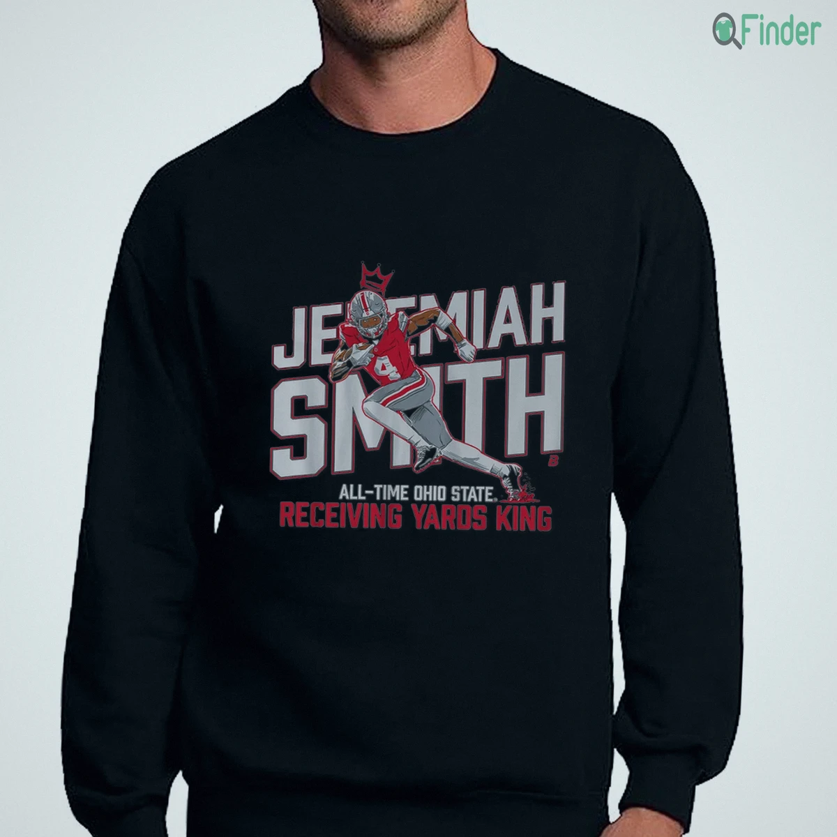 ohio state football jeremiah smith all time receiving yards record sweatshirt ohio state football jeremiah smith all time receiving yards record sweatshirt
