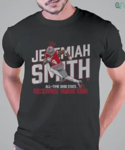 ohio state football jeremiah smith all time receiving yards record t shirt