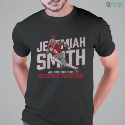 ohio state football jeremiah smith all time receiving yards record t shirt
