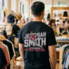 ohio state football jeremiah smith all time receiving yards record tshirt black male back