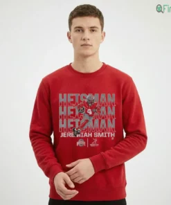ohio state football jeremiah smith heisman hopeful name pose sweatshirt red 01