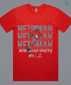 ohio state football jeremiah smith heisman hopeful name pose t shirt