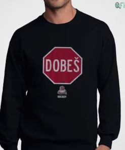 ohio state hockey jakub dobes stop sign sweatshirt