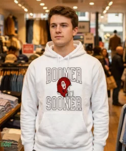 oklahoma sooners ncaa football boomer sooner mock hoodie white