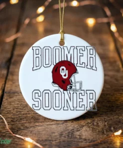 oklahoma sooners ncaa football boomer sooner ornament