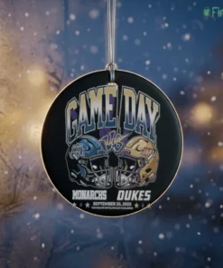 old dominion monarchs vs james madison dukes ncaa ga ornament