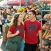 ole miss football deuce alexander is loose red tshirt farmers market couple