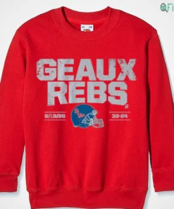 ole miss football geaux rebs sweatshirt