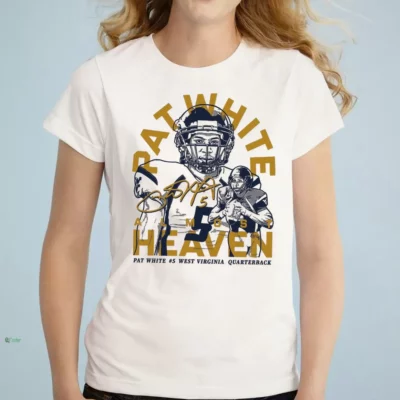 pat white west virginia football tee shirt 1