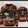peanuts snoopy woodstock starlight patchwork ugly christmas sweater 1