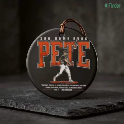 pete alonso 300th home runs bat throw baltimore orioles baseball ceramic ornament