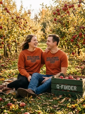 pete alonso appreciation orange tshirt apple orchard couple