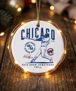 pete crow armstrong chicago cubs 40 40 legacy ornament