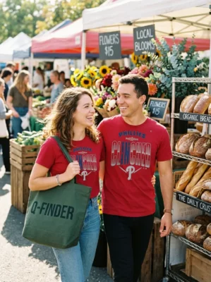 philadelphia phillies 2026 mlb postseason locker room red tshirt farmers market couple