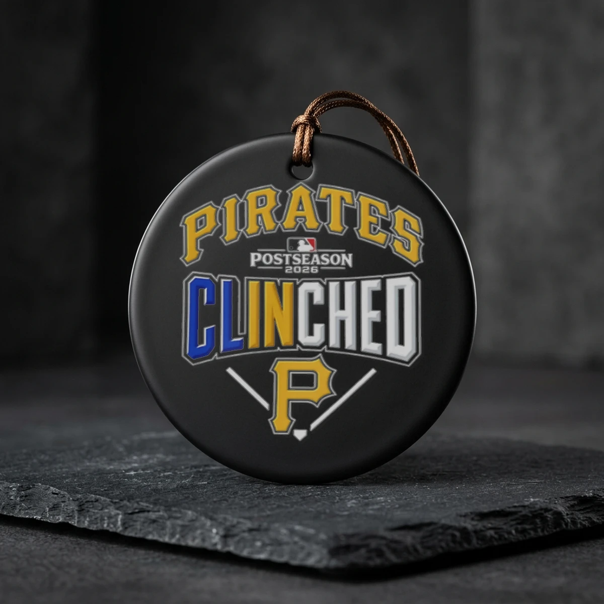 pittsburgh pirates mlb clinched 2026 baseball logo ceramic ornament pittsburgh pirates mlb clinched 2026 baseball logo ceramic ornament