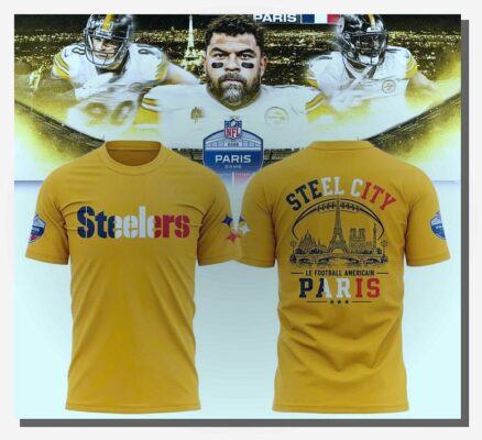 pittsburgh steelers 2026 paris game 3d t shirt 1