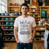 rikishi kishi wear i ve got a laser focus on shit that doesn t matter life tshirt white