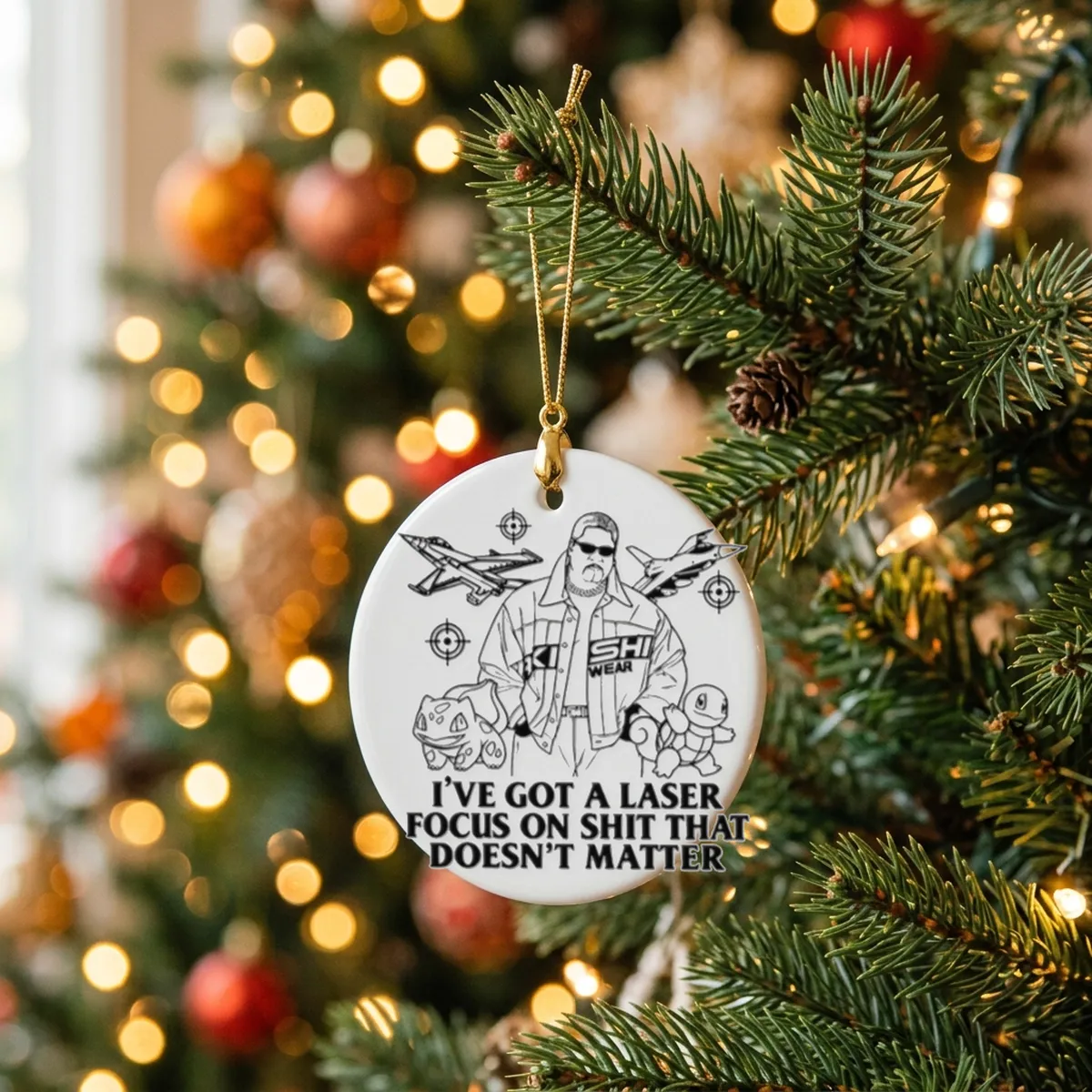 rikishi kishi wear i ve got a laser focus on shit that doesn t matter ornament rikishi kishi wear i ve got a laser focus on shit that doesn t matter ornament