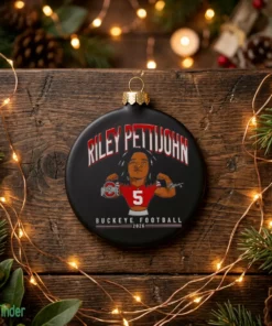 riley pettijohn ohio state buckeyes football 2026 caricature signature black ornament
