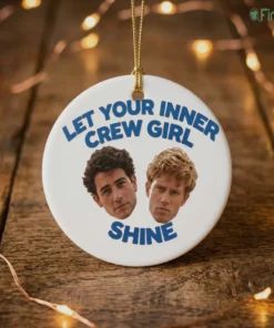 sam braun kyle clark let your inner crew girl shine ornament