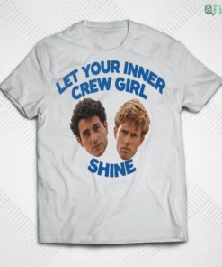 sam braun kyle clark let your inner crew girl shine t shirt