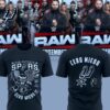 san antonio spurs x cero miedo wwe monday night raw special edition 2026 3d t shirt 1